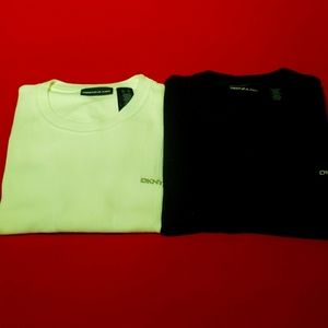 Lot of 2 Mens XL Fitted DKNY short sleeve shirts